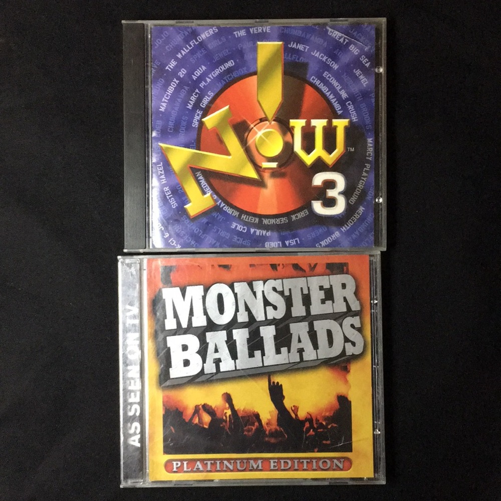 Retro Now 3 and Monster Ballads Cds